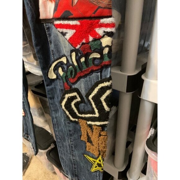 BIEPA Jeans Streetwear Fashion Jeans sz. 32" - Picture 6 of 12